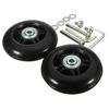 2Pcs Luggage Suitcase Replacement Wheels with Screw Tools, Rotating Flexible Travel Case Universal