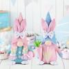2024 Easter Faceless Gnome Rabbit Doll Spring Easter Party Home Decoration Kids Gift Favors Bunny Egg Carrot Ornament