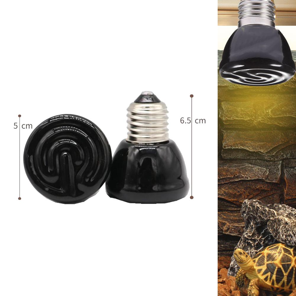 Tortoises Basking Lighting E27 EU Plug 220V Mini Pet Reptile Heat Lamp Kit Clip-on Ceramic Lights Holder Heating Set