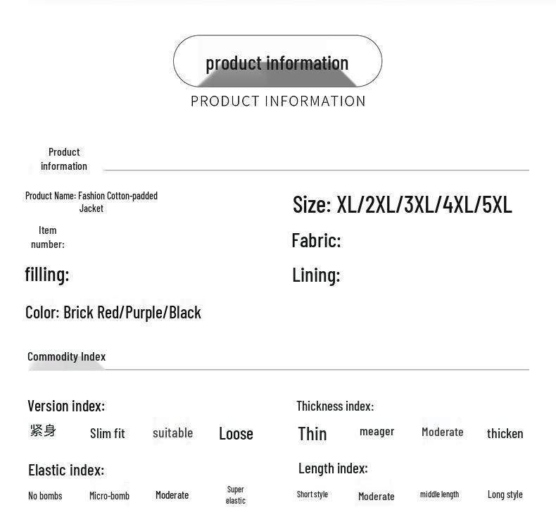 Women's Mid-Aged Thick Winter Padded Jacket