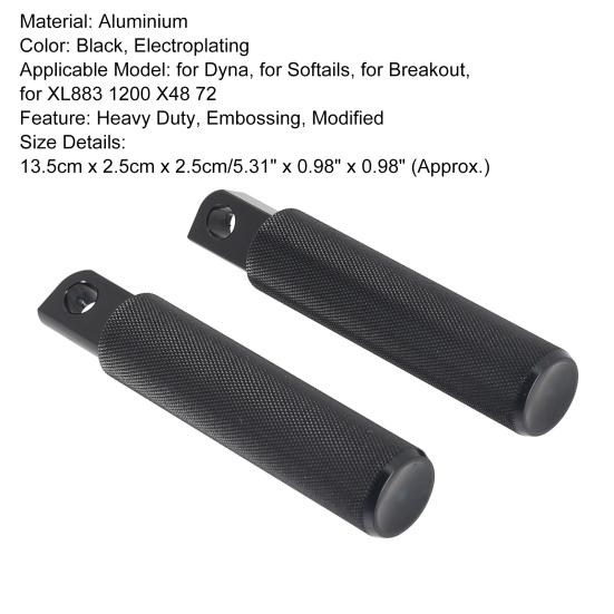 Excellent Foot Pegs Universal Aluminium Embossing