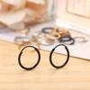 Men Ears Rings Silver Color Goth Stud Earrings Small Circle Cartilage Piercing Loop Hoop Earrings