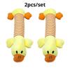 2 Pack Molar Dog Toy Plush Supplies Fit For All Puppy Pet Squeak Chew Toy Funny Durable Chew Elephant Duck Pig Toy Pets Supplies