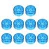 Uxcell 10pcs Foot Switch Toppers Guitar Pedal Button Caps Plastic Foot Switch Top Covers Inch for Guitar Effect Pedal Buttons Blue 3/8