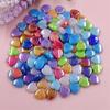 50Pcs 8.5*9mm Acrylic AB Color Heart-shaped Loose Beads For DIY Necklace Bracelet Jewelry Making Jewelry Accessory