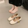 High Temperament Mary Jane Shoes Women's New Square Head Versatile Fashion Single Shoes Gentle with Skirt Princess Shoes