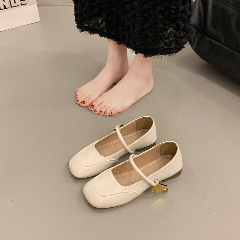 High Temperament Mary Jane Shoes Women's New Square Head Versatile Fashion Single Shoes Gentle with Skirt Princess Shoes