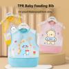 Waterproof Baby Feeding Bib Animal Pattern Saliva Towel Burp Apron Sleeveless Bibs 0-5 Years Old
