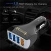 Four USB Car Charger Phone Tablet Car Charger Cigarette Lighter Adapter USB Fast Charging Car Accessories For Cars Suvs Trucks