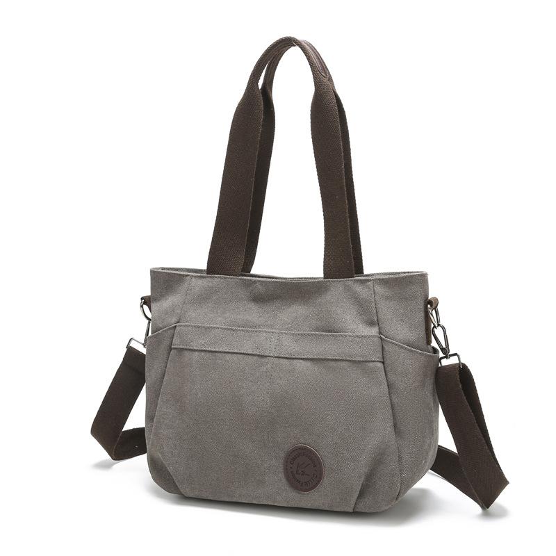 Large Capacity Canvas Bag Simple Shoulder Bag Women's Student Shoulder Bag Women's Simple Cloth Bag