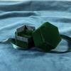 Three-dimensional Hexagonal Jewelry Box Velvet Ring Display Case Flocking Ring Box  Party