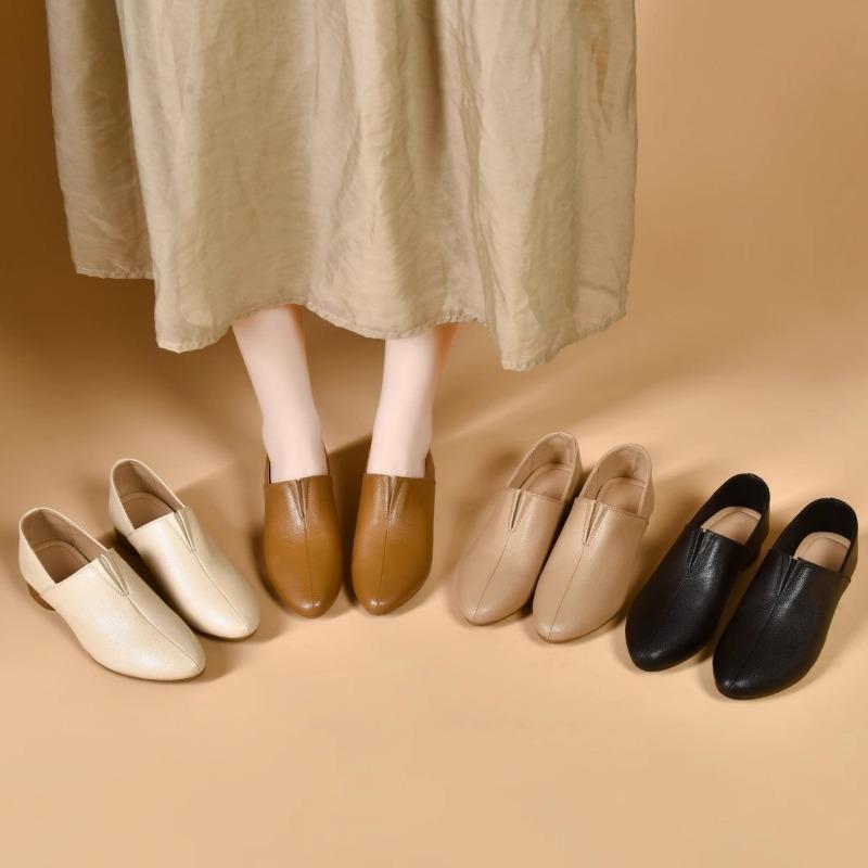 Модная обувь для женщин 2024 года, модные туфли-лодочки для женщин, лаконичные туфли-лодочки для офиса и карьеры, женские туфли с острым носком и низким каблуком для отдыха на природе