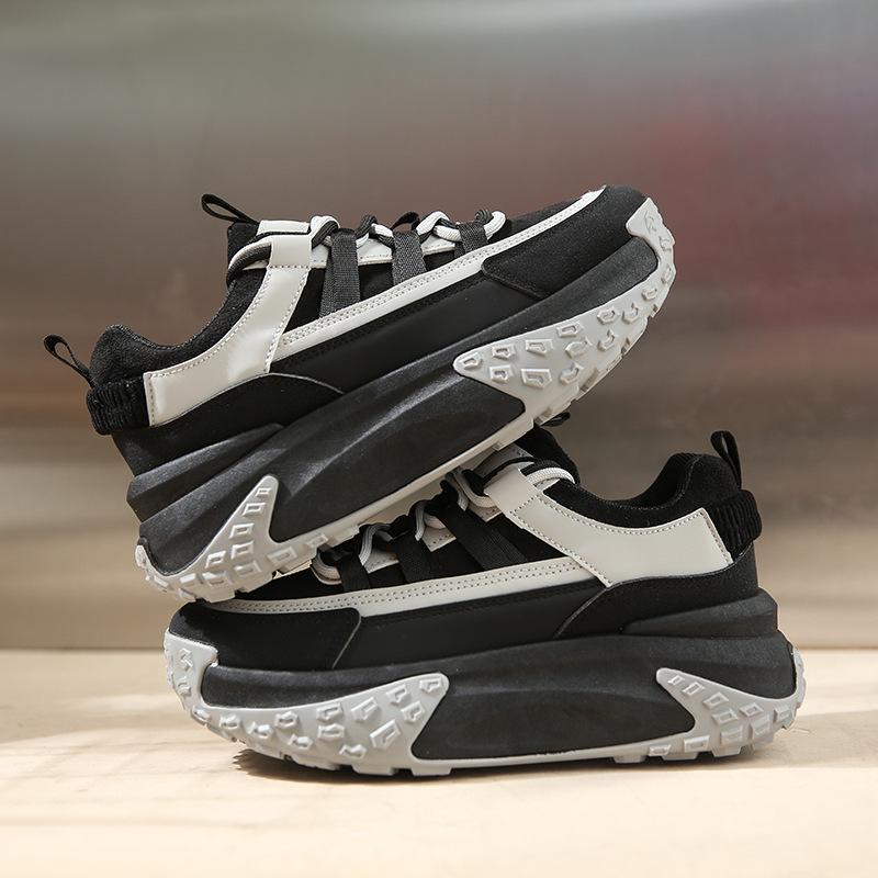 Fashion Chunky Sneakers Casual Vulcanized Shoes Woman Platform Spring Flat Casual Shoes Female Lace Up Thick Bottom Shoes Women 2024