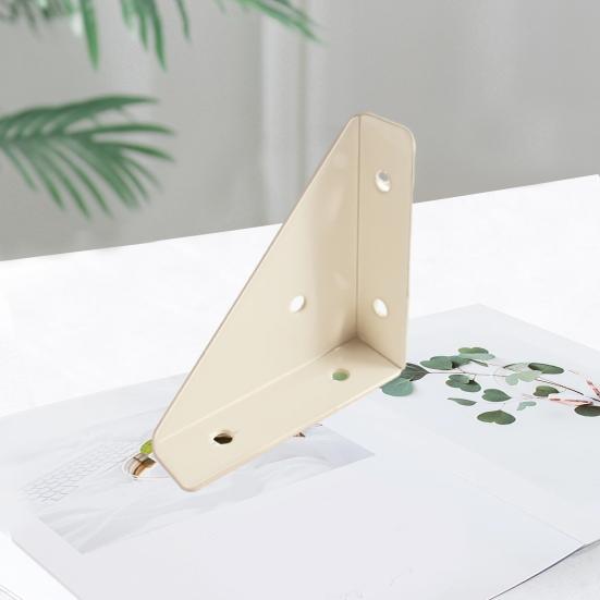 4Pcs 90 Degree Gusseted Angle Connector Brackets Rustproof Corrosion Resistant Gusset Corner Brace Fasteners