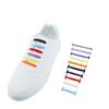 16pcs/lot Silicone Shoelaces No Tie Shoelaces 12 Colors Elastic Creative Lazy Silicone Rubber Kid Adult Sneakers Quick Shoe Lace