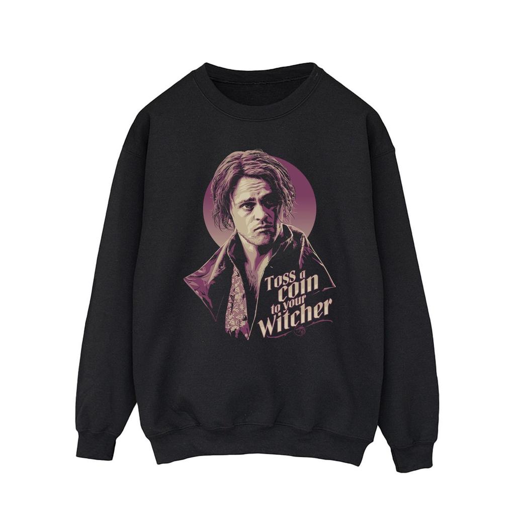 Netflix Mens The Witcher Bard Toss A Coin Sweatshirt