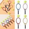 Accessory Sport Tennis Model Miniature Tennis Racket Doll House Tennis Mini Tennis Racket&Ball