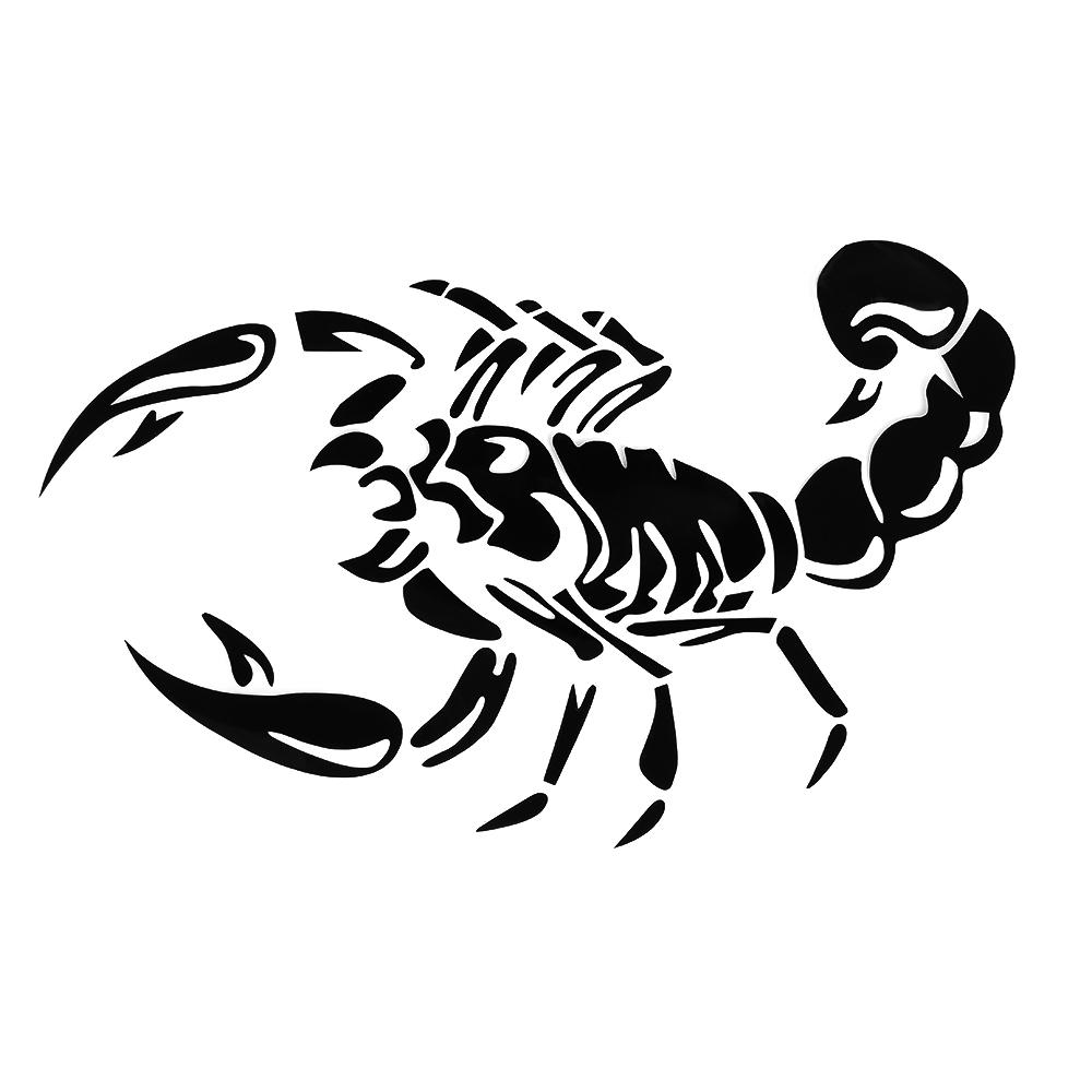 Hot Sale Fashion 3D Big Scorpion Reflective Personalized Car Styling Bumper Stickers Vinyl Decal Sticker Scratch Body Cover