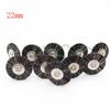 10Pcs/Bag 2.35mm Polishing Brush Wheel Dental Laboratory Lab Materials Soft Grey Goat Hair Rotary Tools Low Speed HP Shank Buff