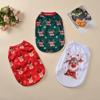 Christmas Dog Clothes For Small Medium Dogs Cat Vest Costume Funny Puppy Kitten T-shirt Festival Gift French Bulldog Pet Outfits