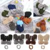 New Hot Cartoon Keep Finger Warm Lovely Kids Gloves Plus Velvet Knitting Mittens Thick