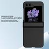 For Samsung Galaxy Z Flip 5 Solid Color Case Ultra Hard PC Shockproof Protection Shell Folding Phone Cases with Hinge Protect