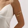 Zinc Zinc Alloy Armband Arm Chain Hollow Flower Circle Upper Arm Bracelet Opening Cuff Bracelets  Girls