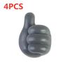 4/10Pcs Self Adhesive Silicone Thumb Wall Hooks Multifunctional Adhesive Cable Organizer Clip Key Hook Wall Hanger Storage Hooks