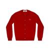 Comme Des Garcons Play Womens Red Heart Knit Cardigan Sweater Red Women Streetwear AZ-N007-051-5