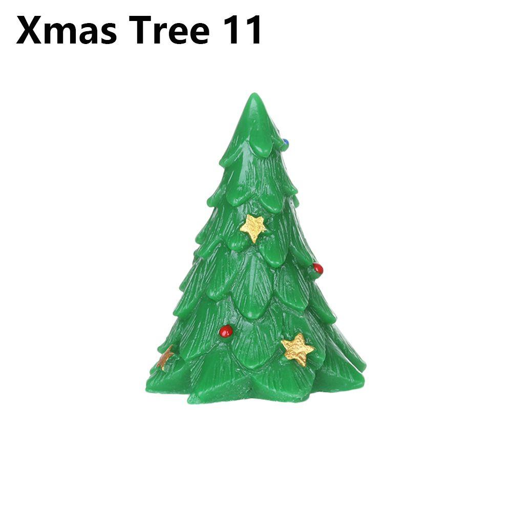 Toys Bonsai Decor Fairy Garden Deer Santa Claus Miniature Snowman Christmas Figurines Xmas Tree