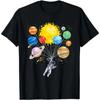 Funny Astronaut Space Balloon Planet Science Solar System T-Shirt