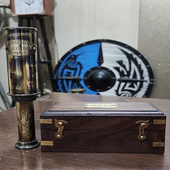 Brass Ottway  Functional Telescope Special Lenses Gift For Him 27.94cm