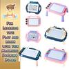 Kids Writing Magnetic Drawing Slate Magic Eraser Doodle Pad Color Board Sketch