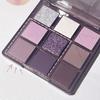 9 Colors Purple Smokey Eye Shadow Palette Highly Pigmented Eyeshadow Matte & Shimmer Makeup Palette Long Lasting Waterproof for Stunning Eye Looks
