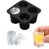 1pcs Ice Cube Tray Wine Glass Ice Mold Silicone Ice Tray Mold Making Ice Cup for Cocktail Whiskey Freezing DIY Cupcake Candy Ice Cream Dessert Molds