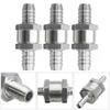 Aluminium Alloy Water Diesel Fuel Non Return Vehicle Check Valve 6/8/10/12mm One Way Adapter
