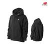 New Balance Half Club  W Loose Fit Brushed Long Hoodie nbn0cbW352 19 Black Long Hoodie
