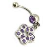 [E5311] - Body Piercing 'Flora' Purple