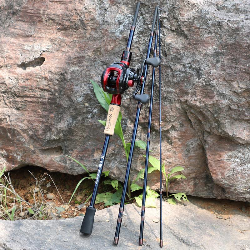 Комбинированные удочки и катушки Удочка для наживки 1,8 м/2,1 н с катушкой 17+1 BB для рыбалки в путешествиях