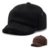 Men's Warm Lei Feng Hat: Velvet, Ear Protection, Outdoor Leisure, for Dad and Elderly, Thickened for Autumn and Winter