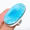 Natural Tibetan Turquoise Gemstone 925 Sterling Silver Gift Ring Size 8 z2V14