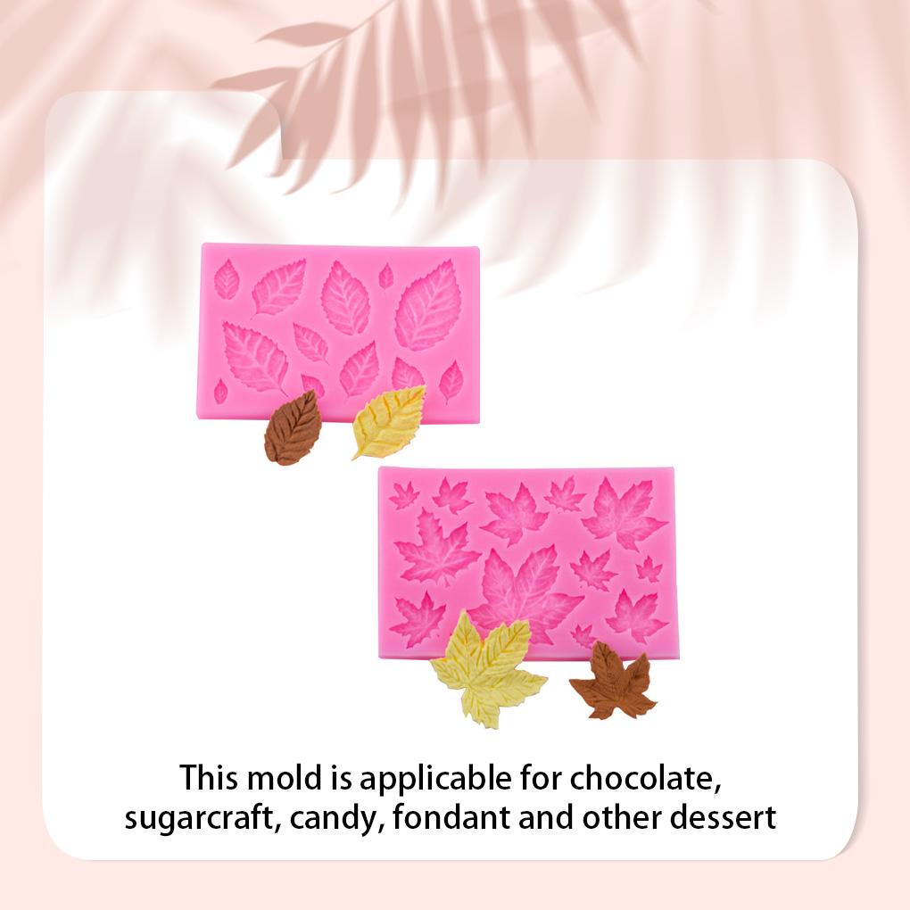 Leaves Silicone Mold Prop Ple Bakeware Tools Chocolate Sugarcraft Baking Molds Decorating Tool Dessert Mould