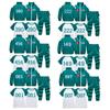 Kids Boys Girls Movie Game Print Long Sleeves Zipper Jacket Coat T Shirt Trousers Pants Set Outfit Halloween Cosplay Costume