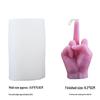 Handmade Silicone Middle Finger Mold for Creative Plaster and Cake Decorations