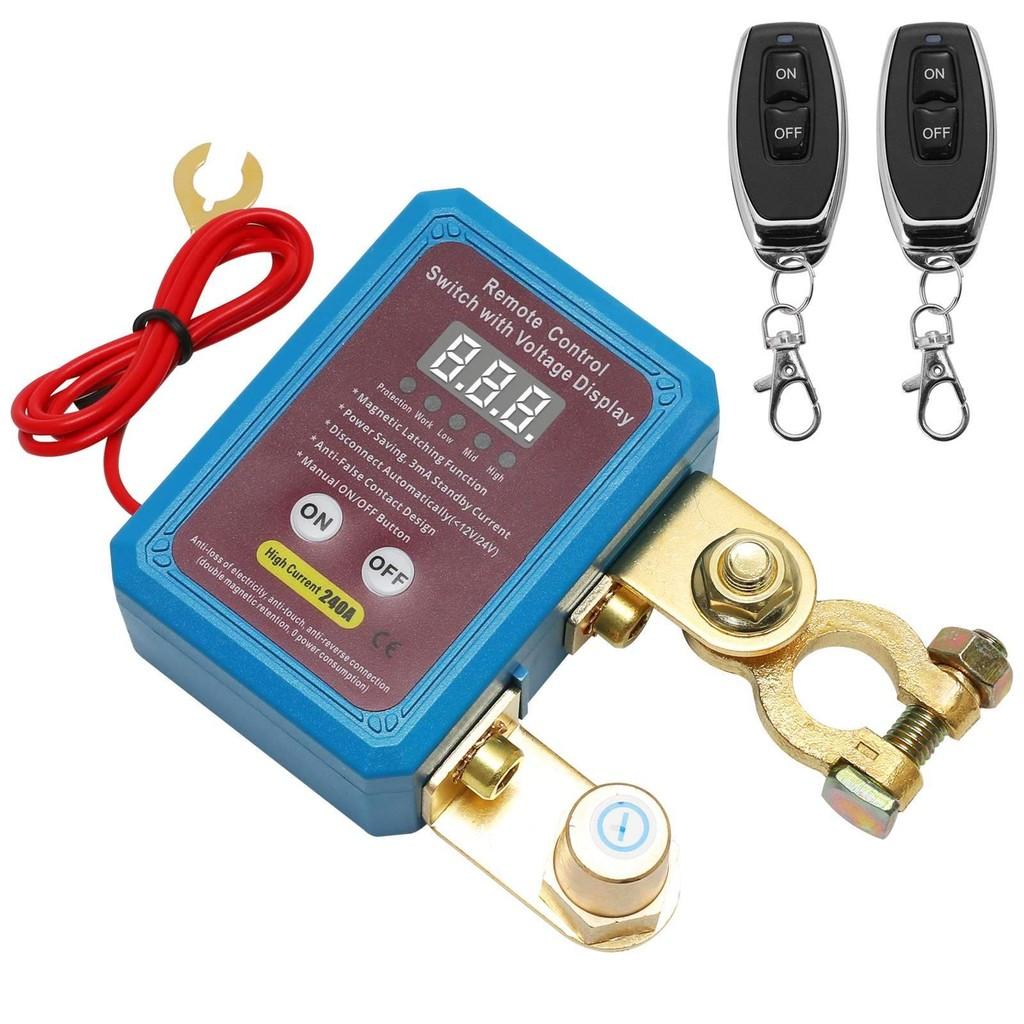 12V Automobile Battery Remote Control Power Cut Off Switch Car Main Power Switch Anti Leakage Protection Device