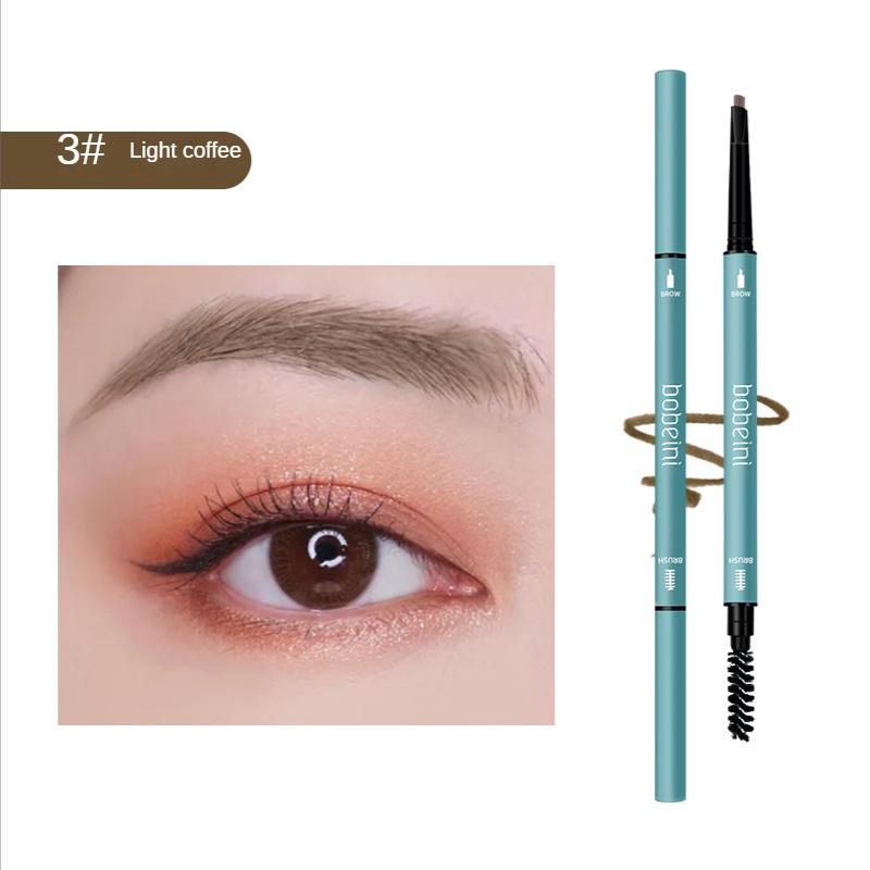 Double Head Eyebrow Pencil Small Triangle Slim Long-lasting Waterproof and Sweat Proof Natural Three-dimensional Color Student Makeup Beauty Products