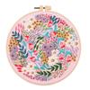 Embroidery Kit DIY Embroidery Starter Kit Hand Stitch Embroidery Fabric With Floral Pattern Drawing Threads Needles Hoop