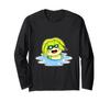 Frog Swimming Goggles Water Sports Long Sleeve T-Shirt