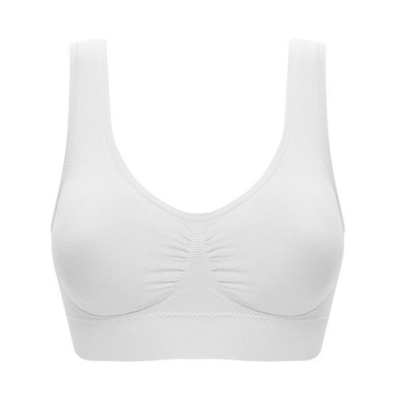 Women Sexy Single Layer Seamless Soft Breathable Bra Wireless Sports Yoga Shapewear Top Female