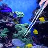 38cm Stainless Steel Aquarium Tweezers-Multipurpose Straight&Curved Forceps for Aquascape, Planting-Essential Fish Tank Tools